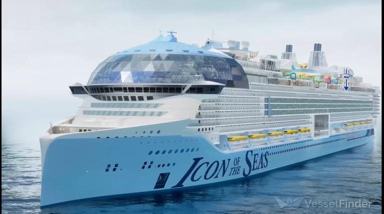 Największy na świecie statek wycieczkowy Icon of the Seas w czerwcu rozpoczyna próby morskie - GospodarkaMorska.pl