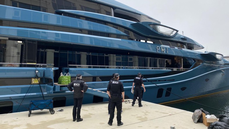 jacht zajęty przez nca