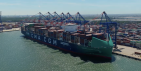 Flagowy statek CMA CGM w Gdańsku
