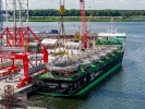 Betonowe platformy robocze dla Hornsea 3. Połowa trafiła już ze Świnoujścia do Wielkiej Brytanii