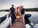 Awaria na środku Zalewu Wiślanego. Rodzinie z dziećmi ruszyli z pomocą funkcjonariusze MOSG
