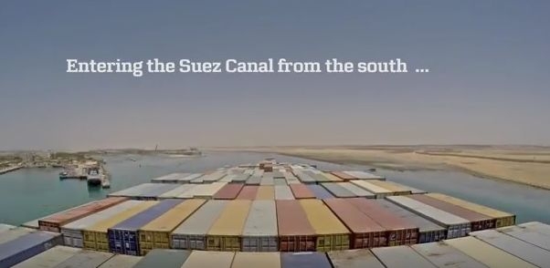 163 km w 3 minuty. Time-lapse z podróży po Nowym Kanale Sueskim - GospodarkaMorska.pl