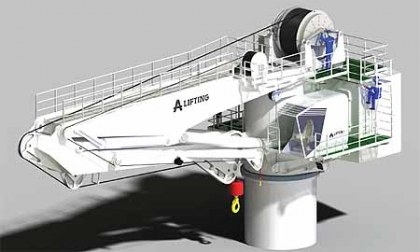 Specjalistyczny żuraw wypłynął z Gdyni - GospodarkaMorska.pl