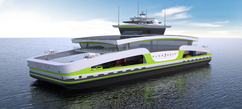 Tak wygląda supernowoczesny prom Elec3city, który będzie pływał z Gdańska na Hel - GospodarkaMorska.pl