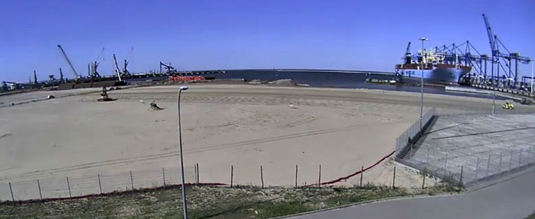 Time-lapse z budowy drugiego nabrzeża w DCT - GospodarkaMorska.pl