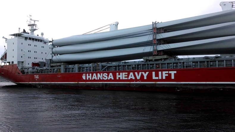 Rekord w transporcie morskim części elektrowni wiatrowych do Polski - GospodarkaMorska.pl