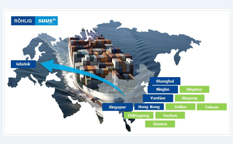 Już 12 portów azjatyckich w ofercie ROHLIG SUUS Logistics - GospodarkaMorska.pl