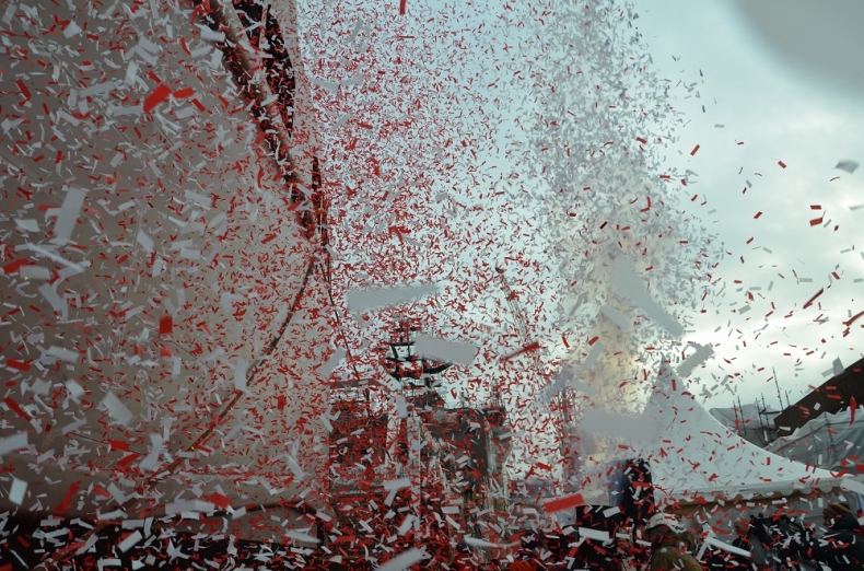 Chrzest promu Salish Orca zbudowanego w Remontowej - GospodarkaMorska.pl