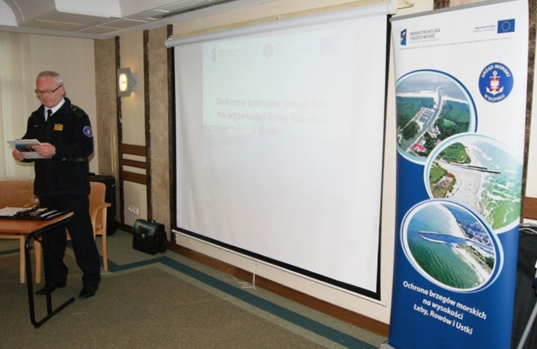 Konferencja w ramach projektu „Ochrona Brzegów morskich na wysokości Łeby, Rowów i Ustki” - GospodarkaMorska.pl