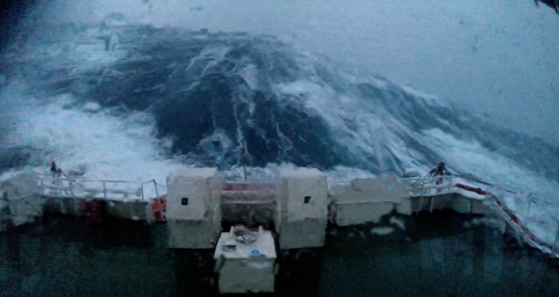 Huragan Gertruda w akcji. Przerażające wideo - GospodarkaMorska.pl