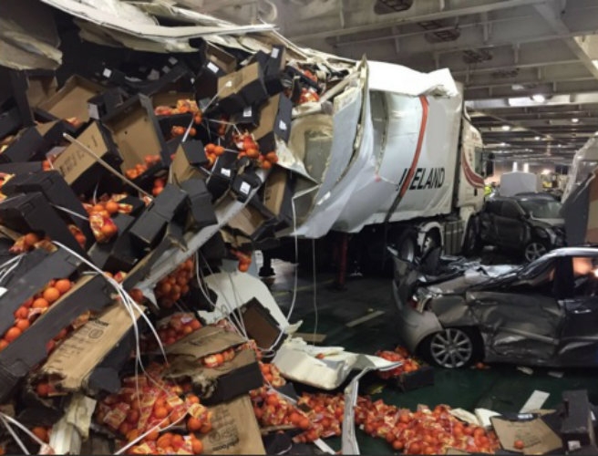 Chwile grozy na pokładzie promu Irish Ferries - GospodarkaMorska.pl