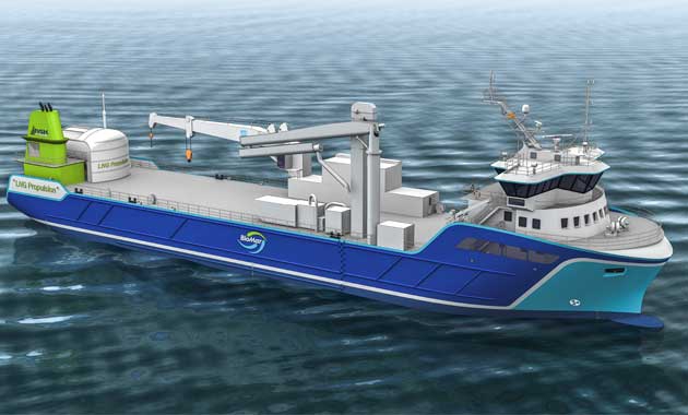 Rolls-Royce dostarczy napęd LNG na statek do transportu karmy dla ryb - GospodarkaMorska.pl