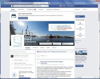 Oficjalne konta ministerstwa gospodarki morskiej na Twitterze i Facebooku - GospodarkaMorska.pl