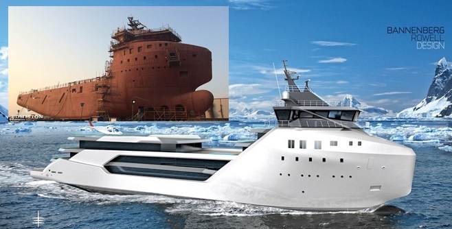 Luksusowy super jacht ze... statku obsługującego platformy wiertnicze - GospodarkaMorska.pl