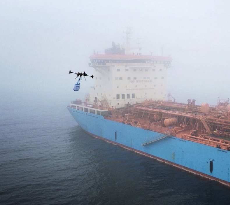Maersk użyje dronów do zaopatrywania swoich statków - GospodarkaMorska.pl