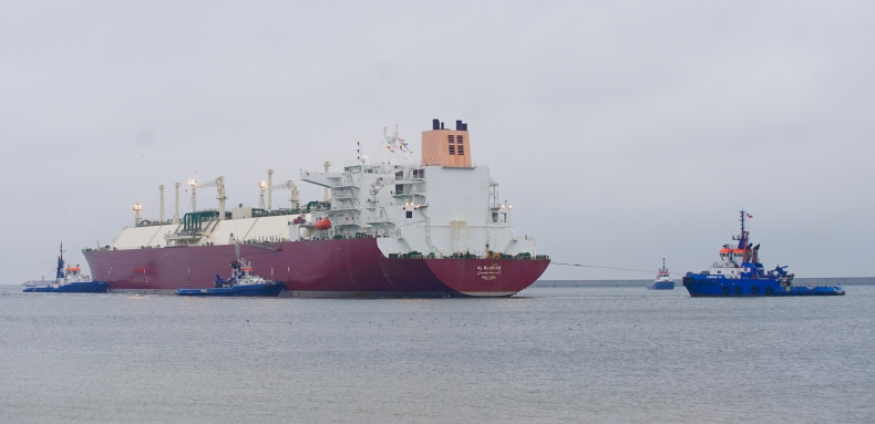 Metanowiec wszedł do terminala LNG w Świnoujściu - GospodarkaMorska.pl