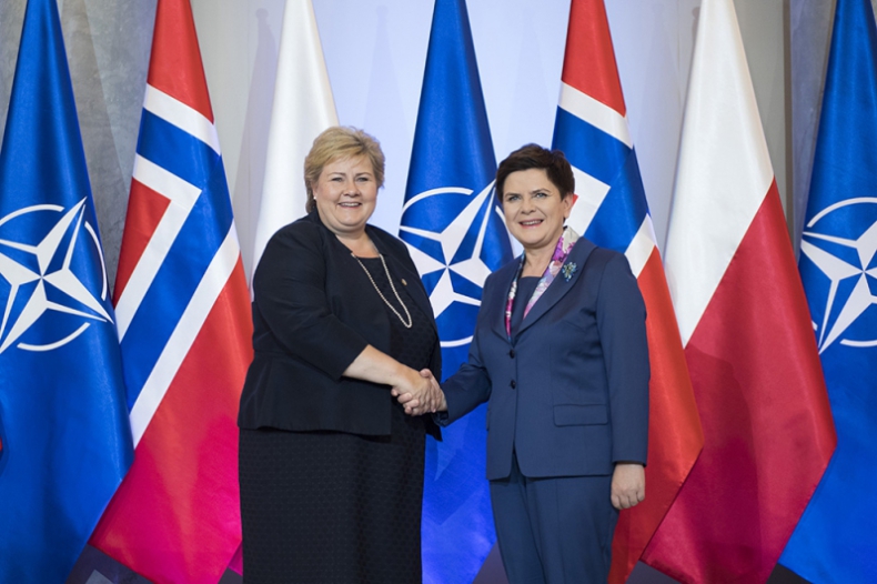 Spotkanie premier Beaty Szydło z premier Norwegii Erną Solberg - GospodarkaMorska.pl