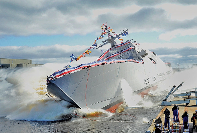 Zobacz testy kolejnego amerykańskiego okrętu typu Littoral Combat Ship (wideo) - GospodarkaMorska.pl