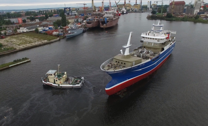 Nauta zwodowała kolejny sejner dla Duńczyków (wideo) - GospodarkaMorska.pl