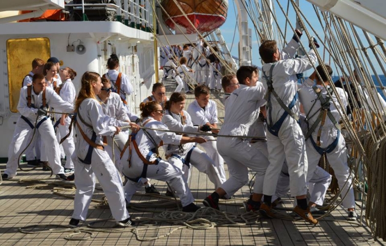 „Dar Młodzieży” pierwszy na mecie - GospodarkaMorska.pl