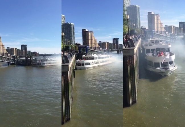 Wycieczkowiec wbił się w molo (wideo) - GospodarkaMorska.pl