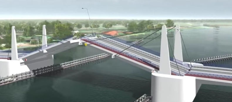 Pierwsza łopata na placu budowy mostu na Wyspę Sobieszewską - GospodarkaMorska.pl