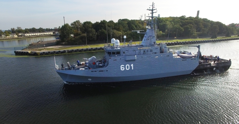 Kolejne testy ORP Kormoran na Zatoce Gdańskiej - GospodarkaMorska.pl