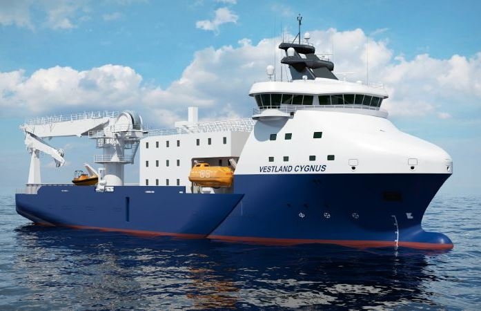 Vestland Cygnus z polskim dźwigiem przypłynął do portu docelowego - GospodarkaMorska.pl