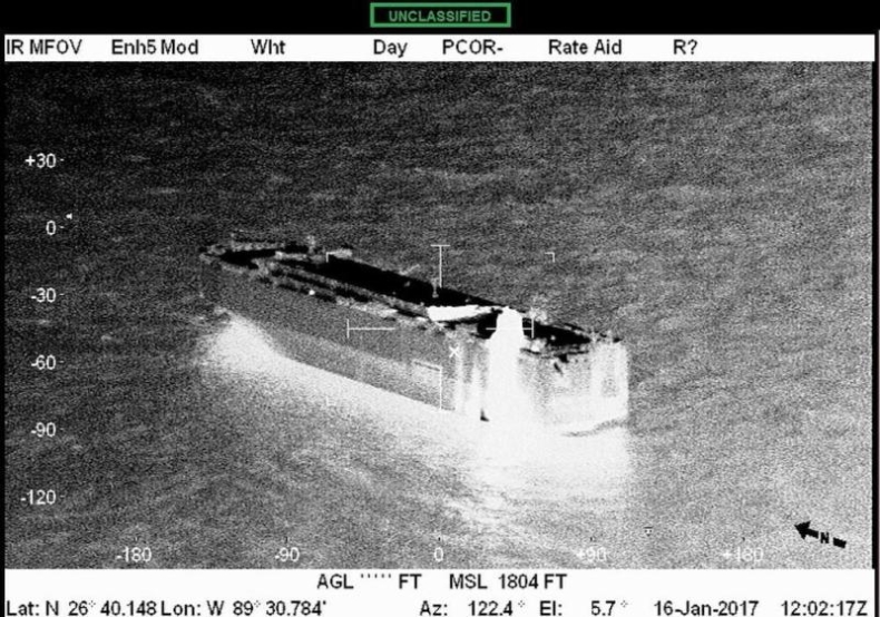 Pożar samochodowca w Zatoce Meksykańskiej - GospodarkaMorska.pl