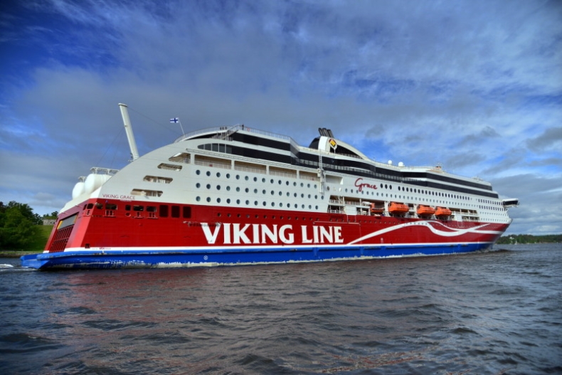 Viking Grace będzie pierwszym na świecie promem napędzanym LNG oraz energią wiatrową - GospodarkaMorska.pl