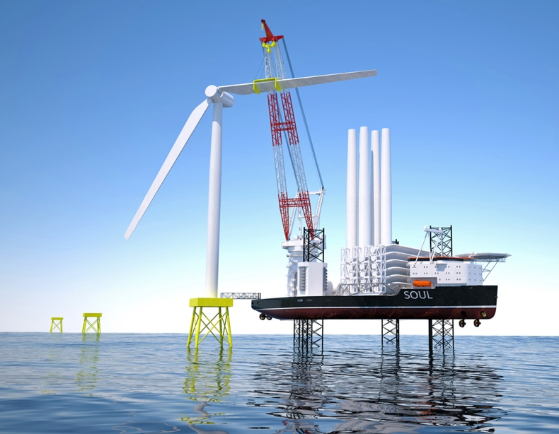Ulstein stworzył projekt unikatowego statku do obsługi farm wiatrowych - GospodarkaMorska.pl