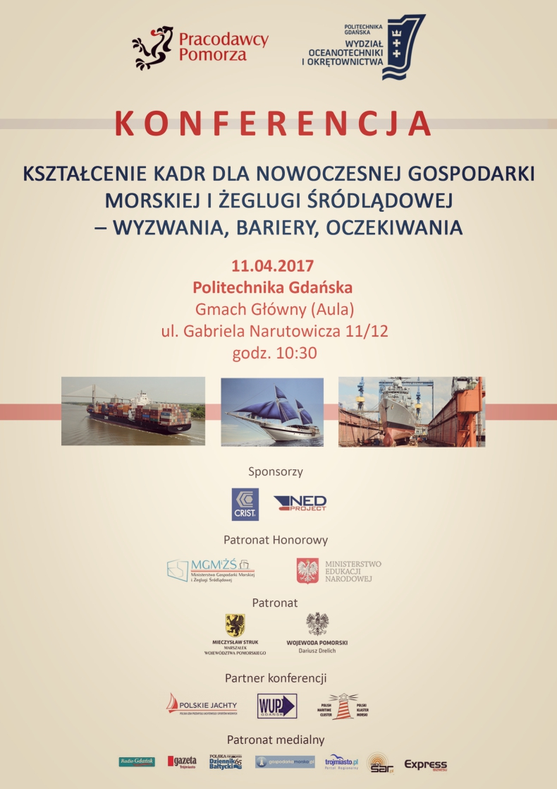 Konferencja „Kształcenie kadr dla nowoczesnej gospodarki morskiej i żeglugi śródlądowej – wyzwania, bariery, oczekiwania” - GospodarkaMorska.pl