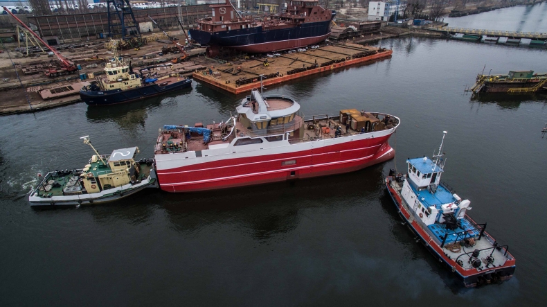 W stoczni ALKOR rozpoczął się kolejny etap nietypowej przebudowy (foto, wideo) - GospodarkaMorska.pl