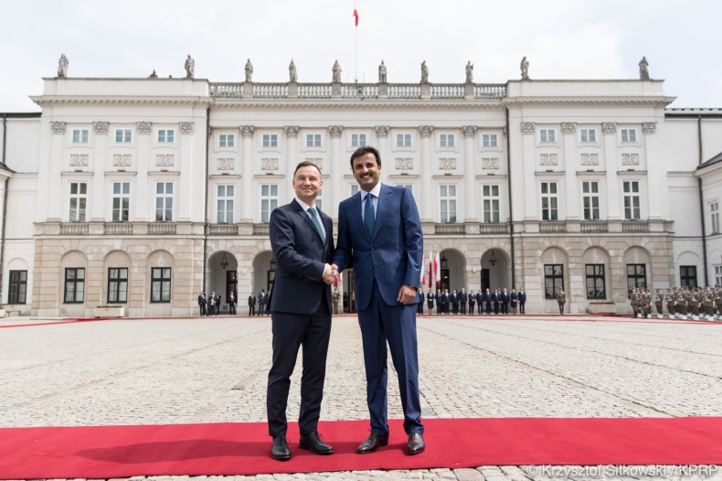 Prezydent Duda i emir Kataru rozmawiali o współpracy przemysłów obronnych - GospodarkaMorska.pl