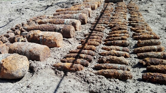 160 niewybuchów z czasów II wojny światowej znaleziono w Dębogórzu (foto) - GospodarkaMorska.pl