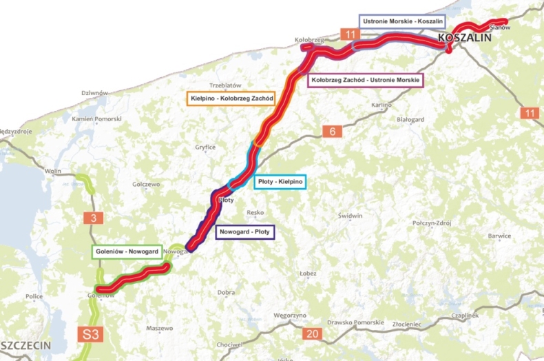 Zachodniopomorskie: Rusza budowa odcinka S6 Goleniów-Koszalin - GospodarkaMorska.pl