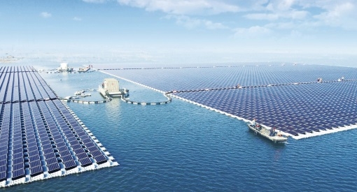 Największa pływająca farma PV powstała w Chinach - GospodarkaMorska.pl