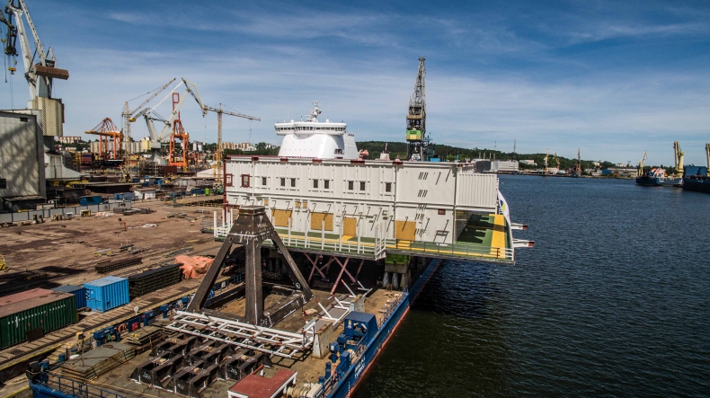 Największy wykonany w Polsce moduł platformy Johan Sverdrup powstał w Gdyni. Waży 1 000 t (foto, wideo) - GospodarkaMorska.pl