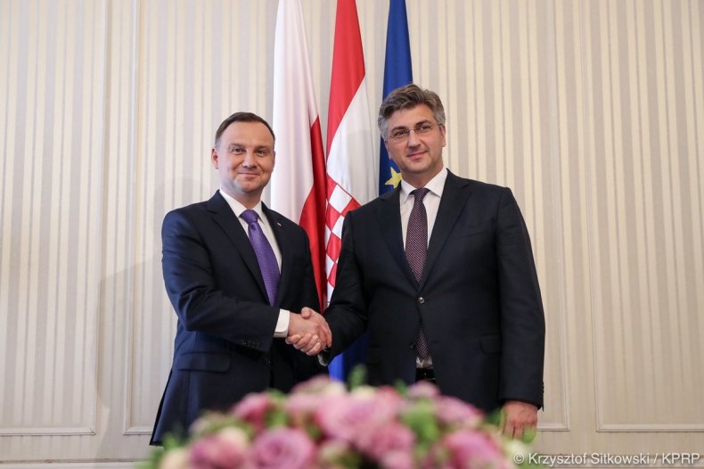 Duda z premierem Chorwacji o szczycie Trójmorza, Ukrainie i przyszłości UE - GospodarkaMorska.pl
