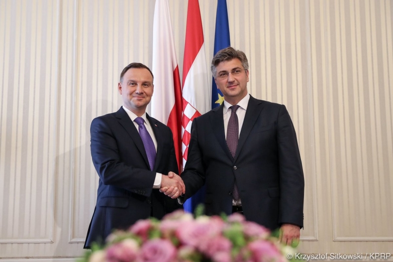 Duda z premierem Chorwacji o szczycie Trójmorza, Ukrainie i przyszłości UE - GospodarkaMorska.pl
