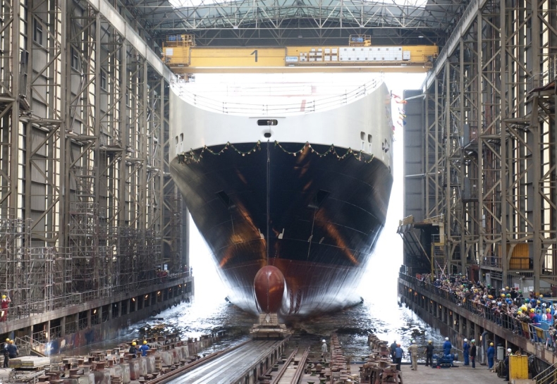 Tulipa Seaways, drugi z nowych statków dla DFDS, zwodowany - GospodarkaMorska.pl