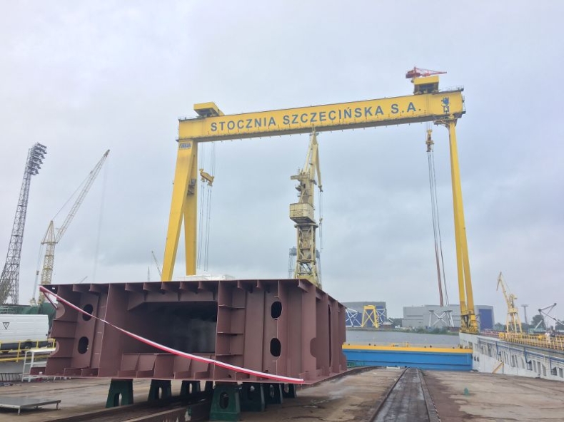 MSR Gryfia położyła stępkę pod budowę promu dla PŻB (foto, wideo) - GospodarkaMorska.pl