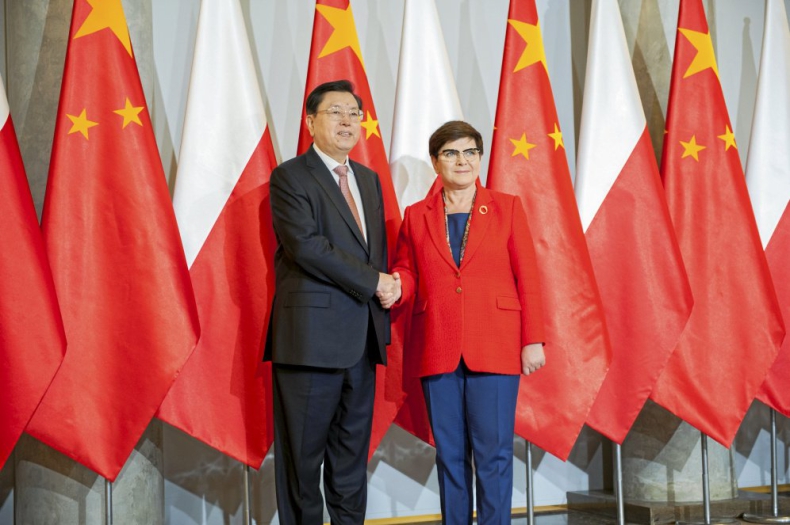 Premier Beata Szydło spotkała się z szefem chińskiego parlamentu - GospodarkaMorska.pl