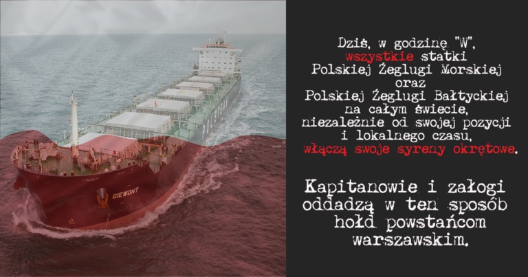 Statki polskich armatorów oddadzą hołd powstańcom - GospodarkaMorska.pl