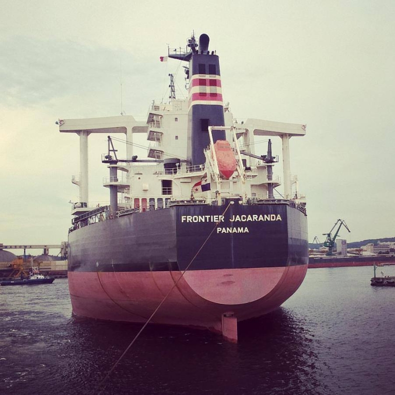 Frontier Jacaranda – największy statek, jaki kiedykolwiek zawinął do MTMG - GospodarkaMorska.pl