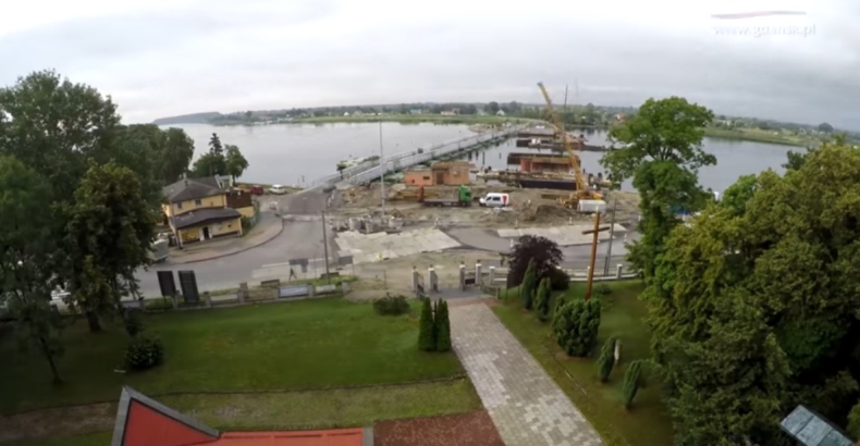 Budowa mostu w Sobieszewie wkracza w najważniejszą fazę (wideo) - GospodarkaMorska.pl