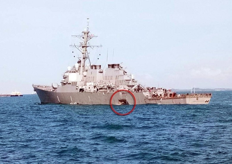 USA wstrzymały poszukiwania w miejscu kolizji swego niszczyciela - GospodarkaMorska.pl