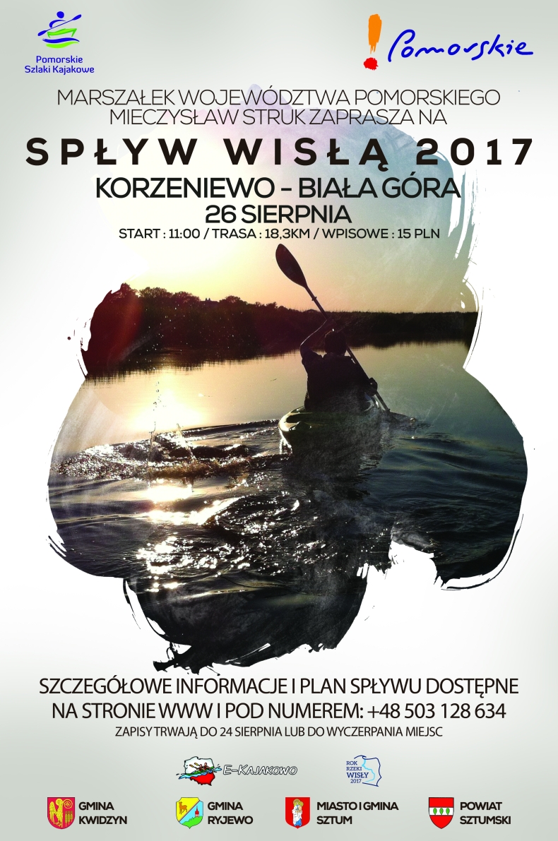 Spływ kajakowy Wisłą z Korzeniewa do Białej Góry - GospodarkaMorska.pl