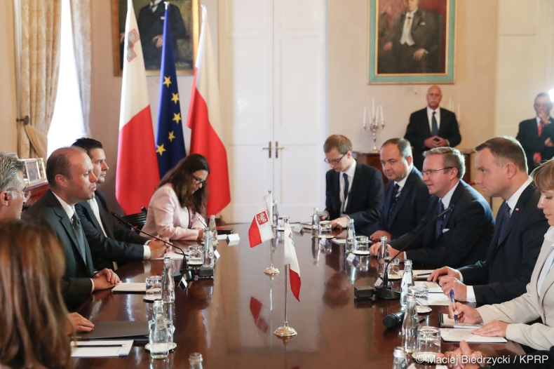 Prezydent Duda przeprowadził rozmowy z przywódcami Malty - GospodarkaMorska.pl