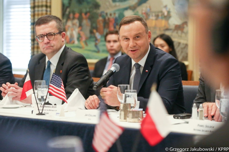 USA: Prezydent Duda zachęcał do inwestowania w polską infrastrukturę i region Trójmorza - GospodarkaMorska.pl